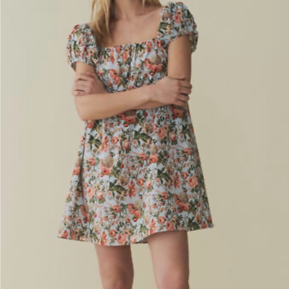 Doen Julie Dress in Calico Garden - S
